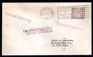 US 1931 FIFTH CENTS SCOTT #701 ON FDC "WASHINGTON D.C. SEPT. 4, 1931" - Picture 1 of 2