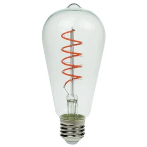 LED 7W ST64 bulb clear E27 1800K Light bulb Dimmable - Picture 1 of 2