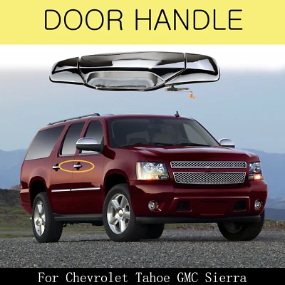 Outside Chrome Door Handle Front Right For 2008-2013 Chevrolet Tahoe GMC Sierra - Image 1 of 4