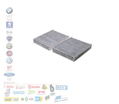 FILTRO ABITACOLO CARBONI ATTIVI ALFA ROMEO 147 156 1.6 16V 1.9 2.0 2.4 2.5 JTD - Immagine 1 di 3