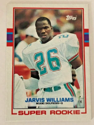 1989 Topps #291 Jarvis Williams  RC Miami Dolphins - Image 1 of 2