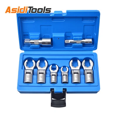 3/8" &1/2" Rohr Schlüssel Set Short wrench Professionelle Motoröl Rohr Schl 8tlg - Bild 1 von 4