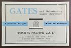 Vintage Forsters Machine Co., of Hayes Gates & Balustrading Ironmongery Brochure