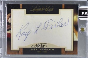 2011 Donruss Limited Cuts Cut Signatures /15 Ray Fisher #263 Auto
