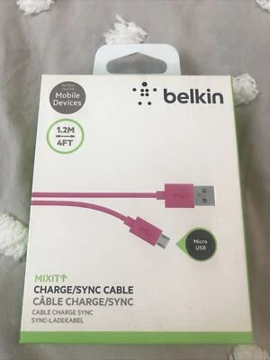 Belkin mixit 1.2m Micro-USB Cable - Pink - Image 1 of 4