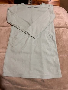 Old Navy Green Warm Sweatshirt Dress Long Sleeves Girls Sz 8 Christmas Gift - Picture 1 of 2