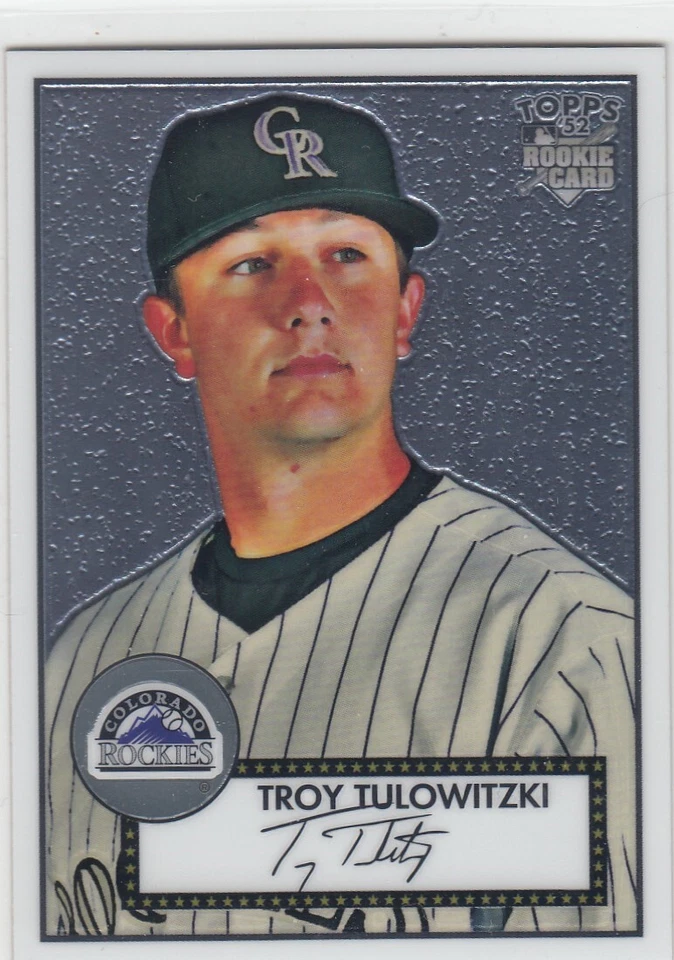 2007 Troy Tulowitzki Topps 52 Style CHROME ROOKIE Parallel /1952 - #4 Rockies - Image 1 of 1