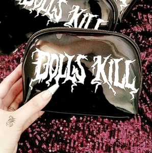 dolls kill Kosmetiktasche coole Handtasche Mode schwarz Accessoire Bag - Bild 1 von 1