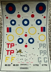 TECHMOD 1/72-SCALE DECALS HAWKER TYPHOON Mk.1a Mk.Ib WW2 RAF No.198 SQN No.609 - Picture 1 of 2