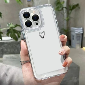 For iPhone 15 Pro Max 14 13 12 Mini 11 7 8 XS XR Shockproof Silicone Case Cover - Picture 1 of 18
