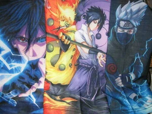 New Neck GAITERS Youth Size Masks HATAKE KAKASHI Uzumaki Naruto SASUKE UCHIHA - Picture 1 of 8