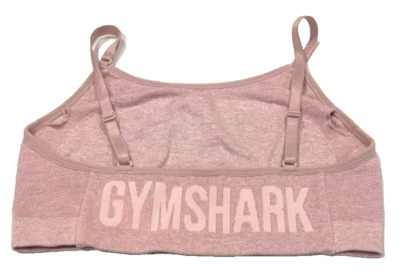 Sujetador deportivo Gymshark flexible con tiras púrpura claro jaspeado mediano sin copas acolchadas para mujer Foto 1 de 4