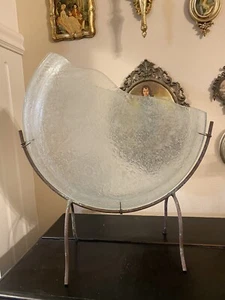 Vintage Designer Moon Action Art Glas Vase Christoph Wolh - Bild 1 von 11