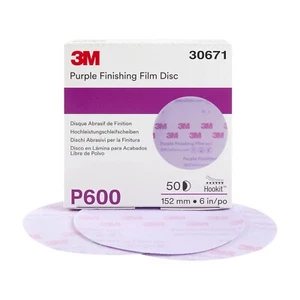 3M 30671 Purple Finishing Film Hookit Disc (600 Grit, 6 inch, 50 Pcs) - Bild 1 von 9