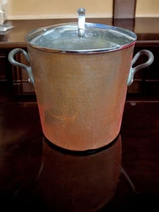 Vintage Kupfer Topf mit Griffen und Deckel 8"x11" - Bild 1 von 4