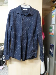 BEN SHERMAN ( circular geo shirt ) men's long sleeved shirt XL - Picture 1 of 14