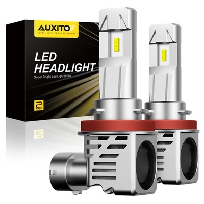 AUXITO H11 LED Headlight Bulb White Low Beam Conversion Kit 20000LM Super Bright - Imagem 1 de 4