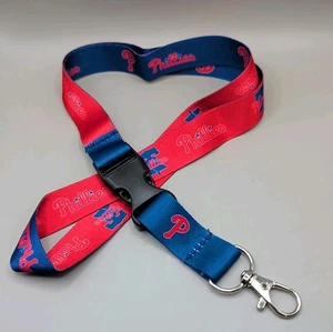 Philadelphia Phillies MLB Baseball Logo Schlüsselband mit abnehmbarer Schnalle NEU - Bild 1 von 4