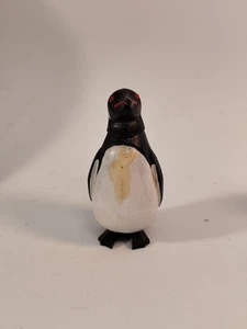 alt BRD Breba Wackelkopf Sammelfigur Pinguin rote Augen um 1960 - Bild 1 von 5
