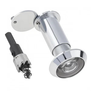 Silver Door Viewers Zinc Alloy 16MM / 0.63Inches Security Peek Peep Holes - Picture 1 of 11