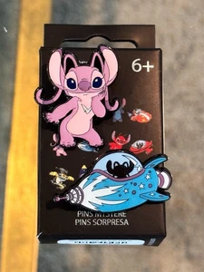 Disney Loungefly Lilo & Stitch Cousins & Spaceships 2 Pin Set - Angel - New - Picture 1 of 2