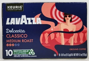 LavAzza Dolcevita Classico Medium Roast Coffee Keurig 10 ct K-Cup Exp. 05/2027 - Picture 1 of 6