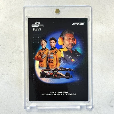 2025 Topps Lights Out Mclaren F1 Team Oscar Piastri y Lando Norris azul/99 Foto 1 de 2