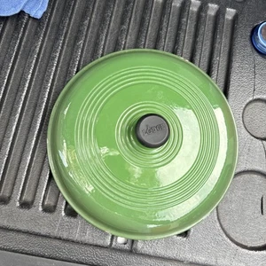 Lodge Enameled Cast Iron Dutch Oven Lid Green 10.25" Replacement Part - Picture 1 of 12