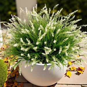 Artificial Faux Plants Outdoor Spirng Decorations, Summer Fake Monkey Grass f... - Picture 1 of 8