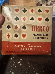 Vintage 1960’s Arrco Playing Card Shuffler In Original Box Works - Picture 1 of 10