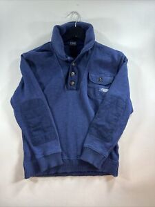 Polo Ralph Lauren Sweatshirt Youth Roll Neck Navy Boy’s Medium Preppy A9