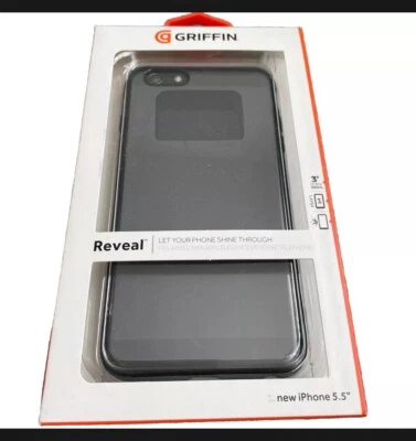 Griffin Ultrathin Reveal FlexEdging Case Apple iPhone 6+ / 6s Plus BLACK & CLEAR - Image 1 of 4