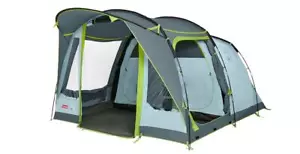 Tienda de campaña de túnel Coleman Meadowood 4 personas dormitorios negros gris camping jardín - Imagen 1 de 9