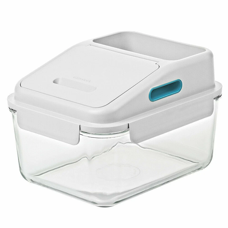 Glasslock Tempered Glass Rice Storage Container | Large 6 Litre - Image 1 of 1