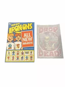 1975  Topps Far Out  Iron-On                     “Drop Dead!” - Picture 1 of 2