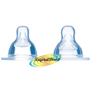 Mam Teat  2+ Months Medium Flow 2 Pieces SILK TEAT 2 VDO42SA15S2 - Picture 1 of 1