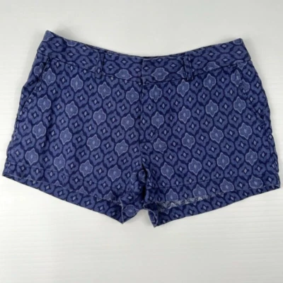 Cynthia Rowley Corto Mujer 2 Lino Bolsillos Cremallera Tropical Trabajo Fiesta Core Ex Foto 1 de 4