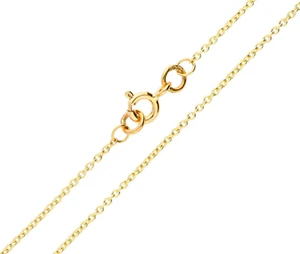 9ct Yellow Gold 16 inch Belcher Chain - SOLID 9K GOLD - Picture 1 of 5