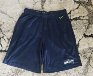 Nike Dri Fit Seattle Seahawks Football Shorts SZ Adult L -EUC - Picture 1 of 5