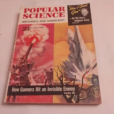 1951 June, Popular Science Monthly Magazine, "How I Save Gas" (MH417)  - Image 1 of 3