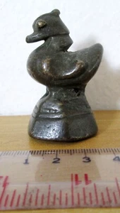 HIGH QUALITY! 18th.c Bronze Opium Weight Brahmani Duck 155g 1 Watermark - Picture 1 of 5