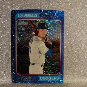 James Outman 2023 Topps Heritage Blue Sparkle Parallel Rookie Card #93 Dodgers - Picture 1 of 3