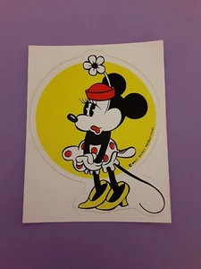 vintage 80s Minnie Mouse large vinyl sticker decal - Picture 1 of 2