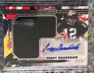 TERRY BRADSHAW 2024 TOPPS COMPOSITE AUTO JUMBO PATCH RED #/10 Autograph Steelers - Picture 1 of 7