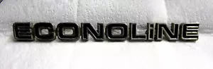 Vintage 1975-80 FORD ECONOLINE VAN - Block Script Emblem OEM - Plus Bonus Piece - Foto 1 di 5