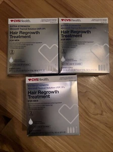 3 Pack CVS Extra Strength Hair Regrowth Treatment for Men (3 Mo) Exp 10/24 - Picture 1 of 2