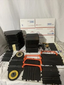 Vintage Eldon Hawthorne 1/32 Slot Car Track LOT Of 70 Pieces - Picture 1 of 12