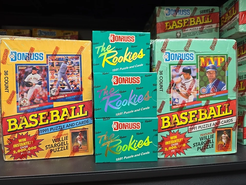 Donruss 1991 Series 1 Baseball Box - 36 Cards