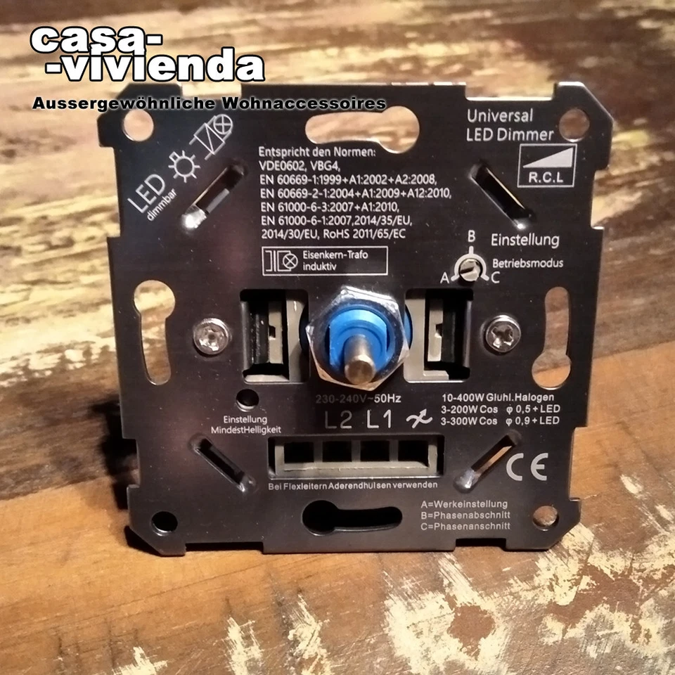 LED/Universal-Dimmer 3-500W/VA "R,L,C" - passend für alle BERKER® Schalterprogra - Bild 1 von 1