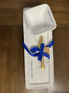 Brand New MUDPIE Latke Tray And Dipping Dish Set - Picture 1 of 11